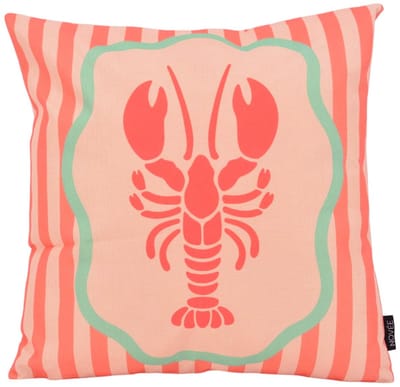 Coral Lobster Kreeft Kussenhoes | 45x45 cm | Katoen/Linnen