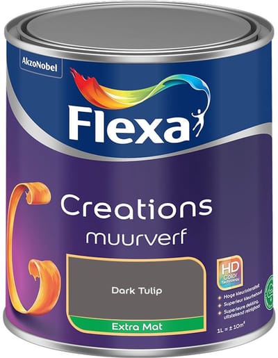 Flexa - Creations Muurverf Extra Mat - Dark Tulip - Mengverf - 1 L