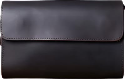 WoYoW® - Vintage Heren Clutch - Echt Crazy Horse Leder - Telefoon Tas - Stijlvol & Praktisch - Donkerbruin
