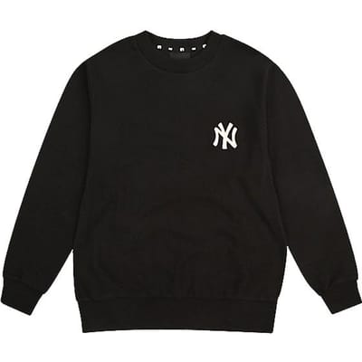 MLB New York Yankees Long Sleeve Losse Pasvorm Logo Sport Casual Ronde Hals Sweatshirt Unisex sweatshirt Zwart 31MT01941-50L M black
