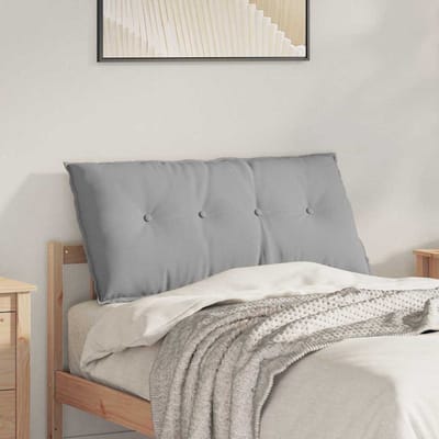 vidaXL - Rugkussen - Wolkgrijs - 200 - x - 19 - x - 50 - cm - Stof