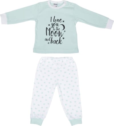 Beeren Baby pyjama "To the Moon"Mint Maat 62/68