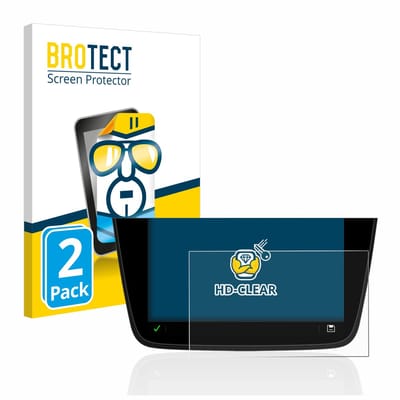 BROTECT - Screenprotector voor Opel Corsa F MY20 2020 Multimedia Navi 7" - Folie Beschermfolie transparant 2 Stuks