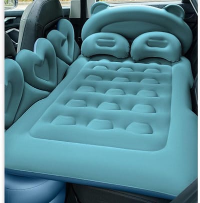 Automatras - Kampeerbed Kussen - Comfortabel Reizen - Snelle Elektrische Pomp - Normaal - Donkerblauw