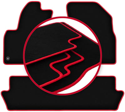 CARLUX-RED automatten voor: Citroen C4 Grand Picasso minivan (2006-2013)