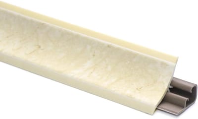 PVC Hoeklijst - Keukenlijst Afdeklijst - Werkblad Aansluiten - Flexibele Randen - 3 meter - Marmer Licht