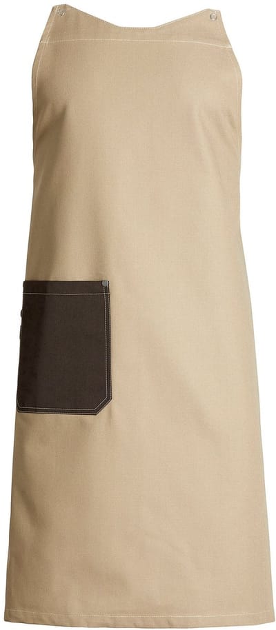 Kentaur Raw snap-on apron w. pockets 30394-135 - Khaki - UNI