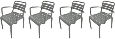 Garden Impressions Orleans tuinstoelen set van 4 – stone green