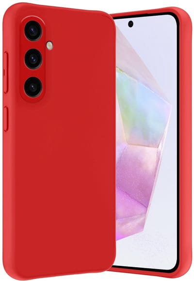 Hoes - Geschikt voor Samsung Galaxy A36 - Sterk & Shockproof - Hoesje Cover - Siliconen Case - Rood