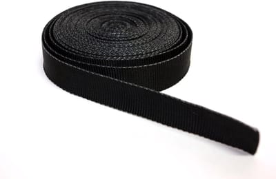 Nylon Band - Sterke Riem - Tassen Rugzakken - Diverse Lengtes - 2.5cm Breed - Zwart