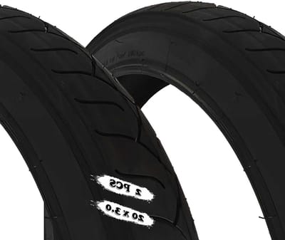 Fietsbanden Set - Fatbanden Dikke Banden - Off-road Rijden - Agressief Loopvlakontwerp - 20 x 3.0 Inch - Zwart