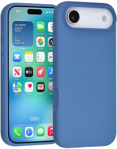 TUNIQ telefoonhoesje voor Apple iPhone 17 Air - Siliconen backcover - Blauw