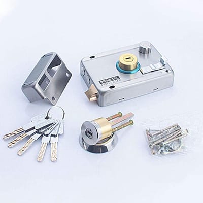 Buitendeurslot - Veiligheidsslot Deur - Beveiliging Woning - Dubbel Cilinder Mechanisme - 30-50mm Deurdikte - Zilver