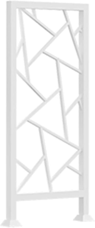 Metalen Baluster Set - Trap Leuning - Binnen Buiten Decoratie - Poedercoating Duurzaam - 85x40 cm - Wit