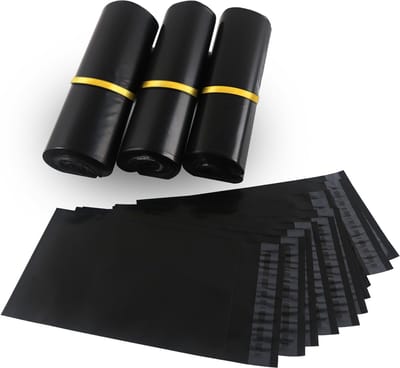 Zwarte envelop verpakking 40cmx50cm 100 stuks - Geschikt voor verzending per post