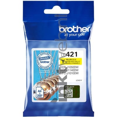 Brother LC-421Y - Originele Cartridge - Standaard formaat - Geel