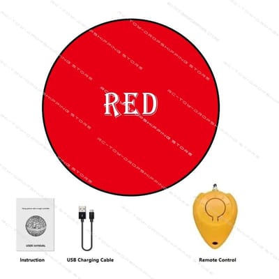 Magische Bal Roterende Vliegende Bal Decompressie Vingertop Speelgoed Kan Vrij Draaien Route Vliegende Bal Nieuwigheid Decompressie Lichtgevend Speelgoed rood