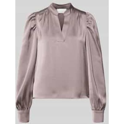 Blouseshirt met V-hals, model 'Rosslyn'