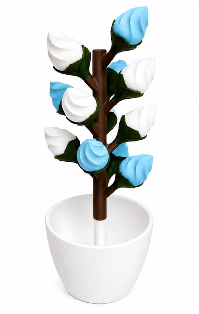 Bloemenboom 14 Dagen – Magnetische Pillendoos – Medicijnenboom met 14 Bloemknoppen – Pillen Organizer 2 Weken