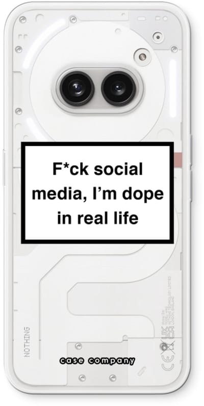 Case Company® - Hoesje geschikt voor Nothing Phone (2a) hoesje - I'm dope - Soft Cover Telefoonhoesje - Bescherming aan alle Kanten en Schermrand
