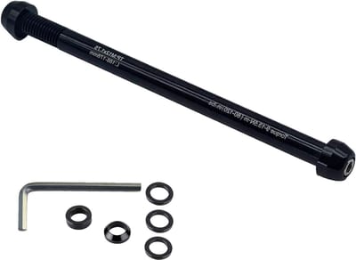 Fietstrainer Steekas - Rolltrainer As Reserveas - Fietstraining Binnen - Universele Pasvorm - M12xP1.75 - Zwart