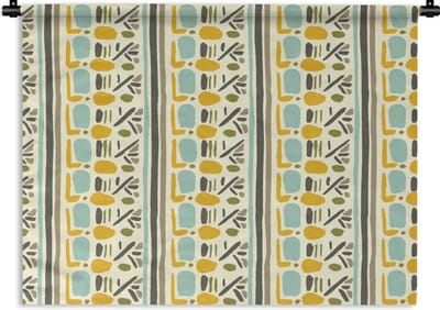 Wandkleed - Wanddoek - Inca - Patronen - Abstract - 60x45 cm - Wandtapijt