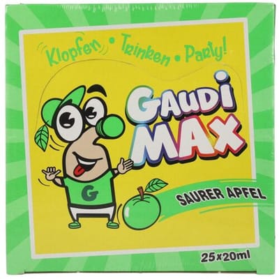 Gaudimax opnamen Gaudi-Max SAURER APFEL 16% Vol. 25x0,02l