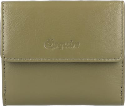 Esquire Peru Portemonnee RFID Leer 10 cm - Dames - Horizontaal - olive