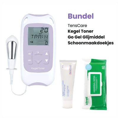 TensCare - Kegel Toner met Go gel en reinigingsdoekjes Bundel | Bekkenbodemtrainer | Ideaal voor Herstel na de Bevalling | Pelvic Floor Trainer | Behandeling van Incontinentie | Bekkenbodem trainer | bekkenbodemtrainer apparaat | Postnataal herstel