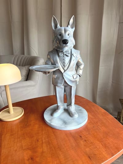 Duits Herder Beeld Decoratie Cadeau Serveerschaal Binnendecoratie Buitendecoratie | 60 cm / 23.6 inch