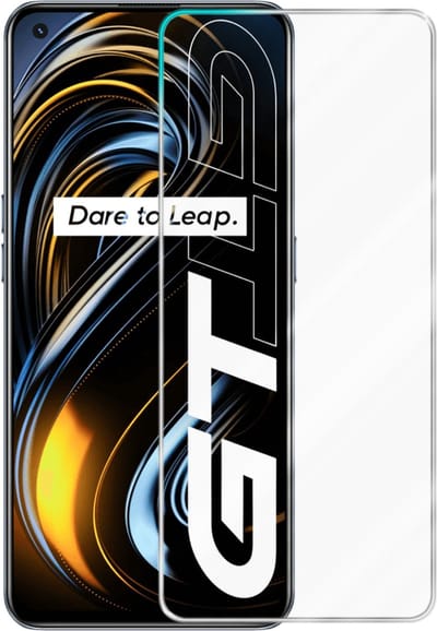 Cadorabo Screenprotector geschikt voor Realme GT - Pantser film Beschermende film in KRISTALHELDER Geharde (Tempered) display beschermglas in 9H hardheid met 3D Touch