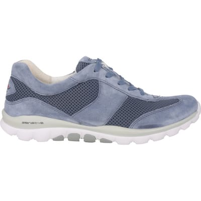 Gabor rollingsoft sensitive 66.966.26 - dames rollende wandelsneaker - Blauw - maat 40.5 (EU) 7 (UK)