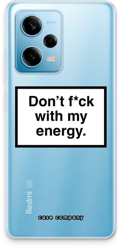 Case Company® - Hoesje geschikt voor Xiaomi Redmi Note 12 Pro 5G hoesje - My energy - Soft Cover Telefoonhoesje - Bescherming aan alle Kanten en Schermrand