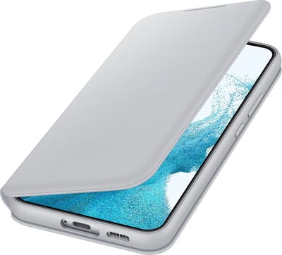 Hoesje voor Samsung Galaxy S22 Plus LED View Cover Lichtgrijs