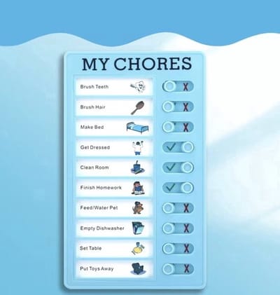 *** Blauw Plannen en To-Do-Bord voor Kinderen en Volwassenen - Handige Checklist en Planning benodigdheden - van Heble® ***