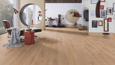 Laminaatvloer Tegellook - Vloerbedekking Houtoptiek - Vloer Verwarmen - Snel Klik Systeem - 8 mm dik - Timber Eik