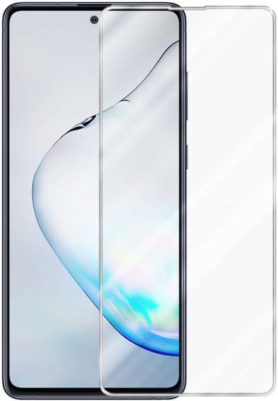 Cadorabo Screenprotector geschikt voor Samsung Galaxy A81 / NOTE 10 LITE / M60s - Pantser film Beschermende film in KRISTALHELDER Geharde (Tempered) display beschermglas in 9H hardheid met 3D Touch