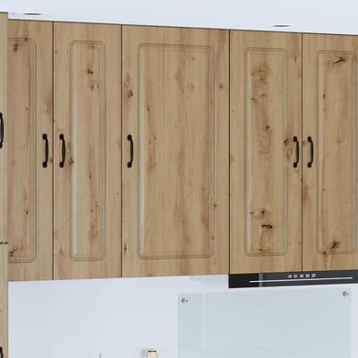 Keukenkast - Hangend opbergmeubel - Keuken organiseren - Robuuste constructie - 50x31x100 cm - Artisan-eiken