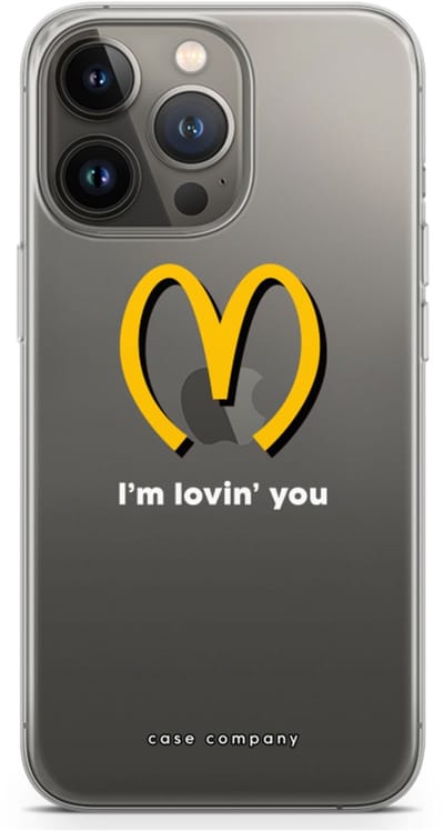 Case Company® - Hoesje geschikt voor iPhone 13 Pro hoesje - I'm lovin' you - Soft Cover Telefoonhoesje - Bescherming aan alle Kanten en Schermrand