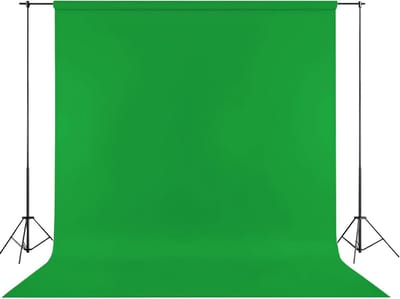 Professionele Groene Achtergrond van 200 x 300 cm voor Fotografie en Video-opnames, Wasbaar en Geschikt voor TV-Producties, Inclusief Montagehandleiding