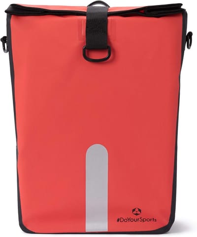 3-in-1 Fietstas - Schoudertas Draagtas - Fietsen Boodschappen - Snel Verwijderbaar - 23 Liter - Rood