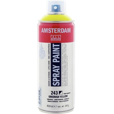 Spuitbusverf - Spraypaint - #243 - Groengeel - Amsterdam - 400ml