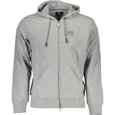 La Martina Grigio Katoenen Heren Sweatshirt