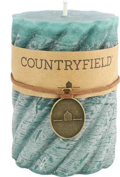 Countryfield Stompkaars met ribbel Petrol Ø7 cm | Hoogte 7,5 cm
