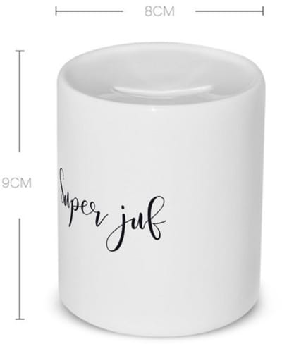 Akyol - super juf Spaarpot - Juf - cadeau juf - cadeau - bedankje juf - juffendag - lerares - 350 ML inhoud