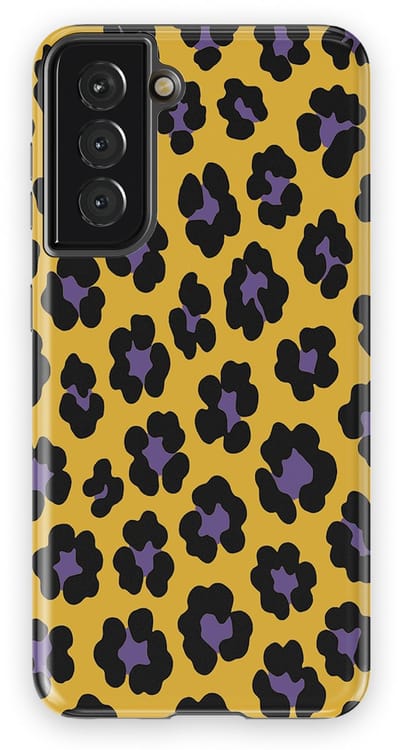 DripCase Luipaard Hoesje Samsung Galaxy S21 | Backcover met Mag | Hoesje met Dierenprint Samsung Galaxy S21 Wild Electric