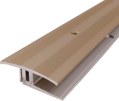 Vloer Profiel - Overgangsprofiel Laminaat - Vloeren Afwerken - Automatisch Verstelbaar - 270cm x 35mm - Goud Licht