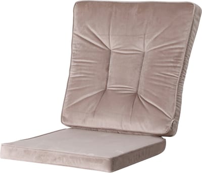Madison - Universeel - Wicker - Tuinkussen - Dining Set Outdoor - 2- delig - Velvet/Panama Taupe - 46x95cm