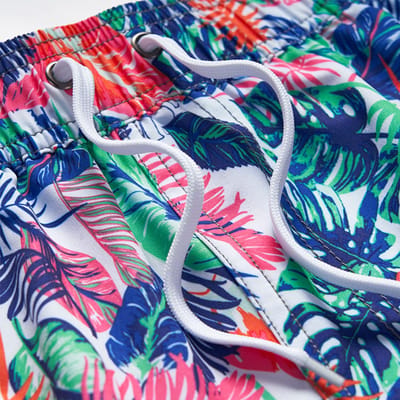 Heren Zwemshort Elastisch Trekkoord Mesh Voering Zijzak Sneldrogend Heren Badpak voor Feest Strand Surfen Blauw L blue