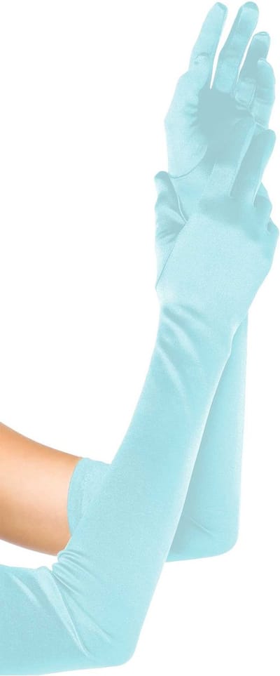 Extra lange satijnen handschoenen voor dames Leg Avenue
